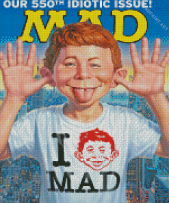 Alfred E Neuman Mad Magazine Poster Diamond Painting