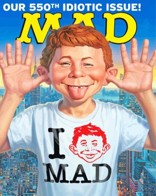 Alfred E Neuman Mad Magazine Poster Diamond Painting