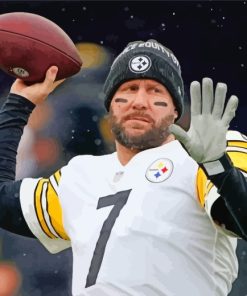 American Football Quarterback Ben Roethlisberger Diamond Painting