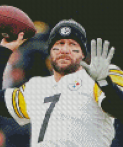 American Football Quarterback Ben Roethlisberger Diamond Painting