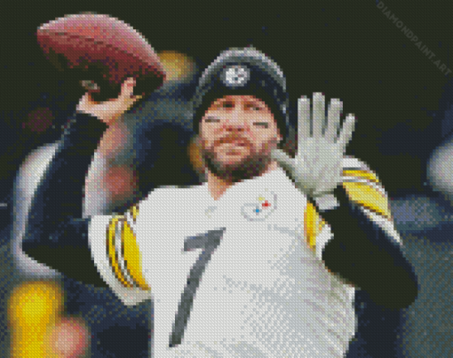 American Football Quarterback Ben Roethlisberger Diamond Painting