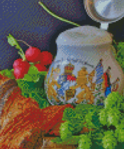 Baked Goods Radishes And Hops Diamond Painting