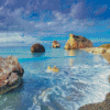 Beautiful Landscape Aphrodites Rock Diamond Painting