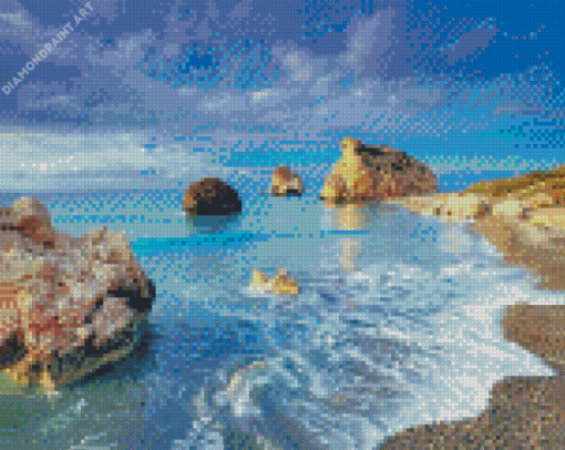 Beautiful Landscape Aphrodites Rock Diamond Painting