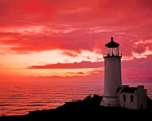 Beautiful View In North Head Lighthouse Diamond Paintings