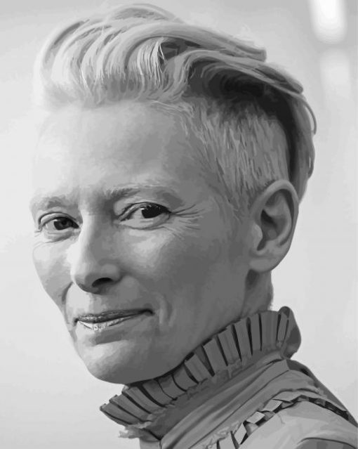 Black And White Tilda Swinton Diamond Paintings