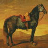 Black Vintage Horse Diamond Painting