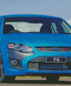 Blue Ford F6 Car Diamond Painting