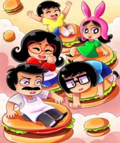 Bobs Burgers Illustration Diamond Painting