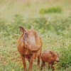 Brown Wild Hogs Diamond Paintings