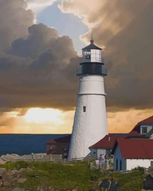 Castle Rock Entertainment Lighthouse Diamond Painting