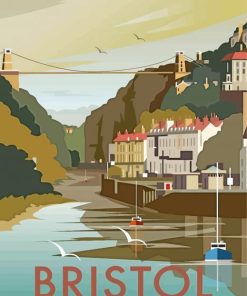 Clifton Bristol Bridge Poster Diamond Painting