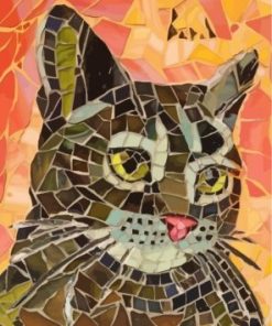 Collage Mosaic Cat Diamond Painting