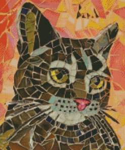 Collage Mosaic Cat Diamond Painting