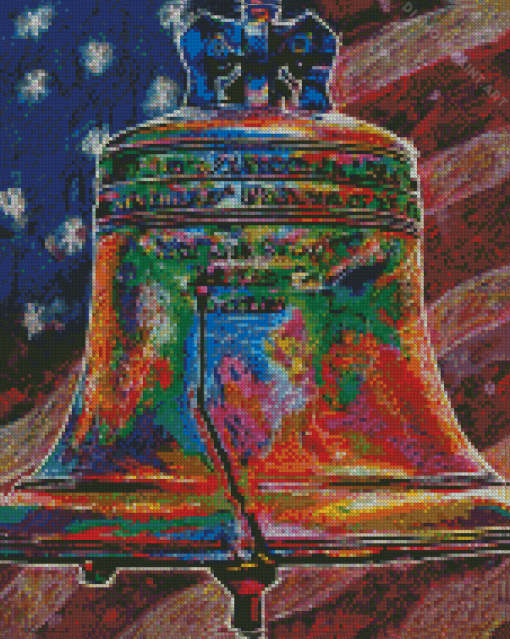 Colorful Liberty Bell Diamond Painting