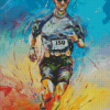 Colorful Man Running Diamond Painting