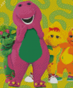 Cool Barney And Friends Diamond Paintings