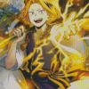 Cool Denki Kaminari Art Diamond Painting