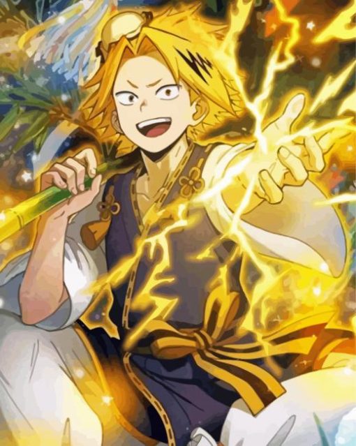 Cool Denki Kaminari Art Diamond Painting