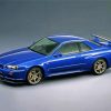 Cool Blue Skyline Car Diamond Painting