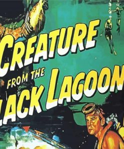 Creature From Black Lagoon Movie Poster Diamond Painting