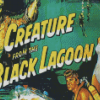 Creature From Black Lagoon Movie Poster Diamond Painting