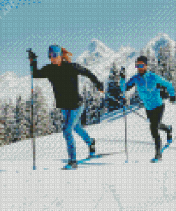 Cross Country Skiing Diamond Paintings