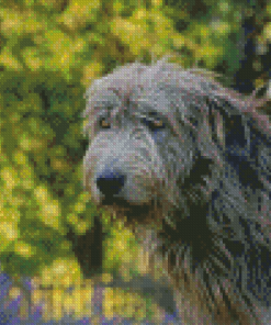 Cute Wolfhound Dog Diamond Painting