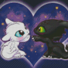 Cute Toothless And Lightfury Diamond Painting