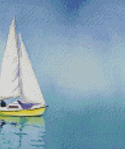 Dinghy Sailing Artwork Diamond Painting