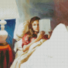 Girl Reading In Bed Diamond Paintings