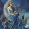 Gorgeous Girl On The Moon Diamond Painting