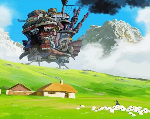 Howls Moving Castle Diamond Painting