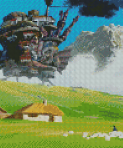 Howls Moving Castle Diamond Painting