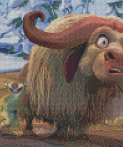 Ice Age Musk Ox Diamond Painting