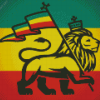 Jamaican Lion Flag Diamond Painting