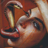 Lady With Snake Tongue Diamond Painting