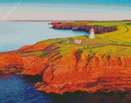 Lighthouse In Prince Edward Island Diamond Painting