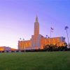 Los Angeles Temple At Night Diamond Painting