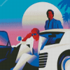 Miami Vice Illustration Poster Diamond Painting