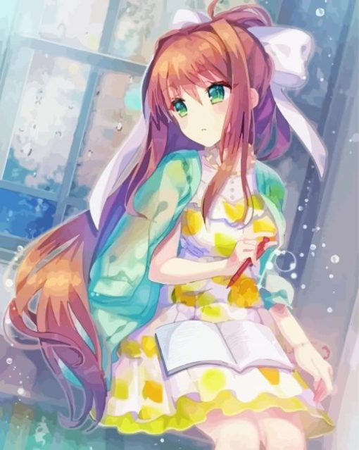 Monika Anime Character Diamond Paintings