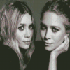 Monochrome Mary Kate And Ashley Diamond Paintings