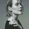 Monochrome Sarah Paulson Diamond Painting