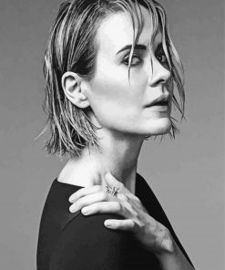 Monochrome Sarah Paulson Diamond Painting