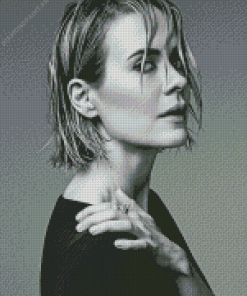 Monochrome Sarah Paulson Diamond Painting