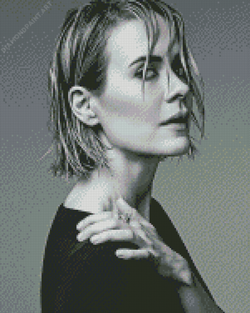 Monochrome Sarah Paulson Diamond Painting