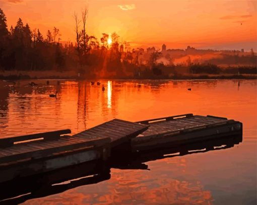 Morning Burnaby Lake Diamond Paintings