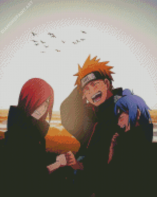 Nagato And Konan And Yahiko Diamond Painting