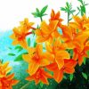 Orange Rododendro Diamond Painting