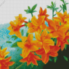 Orange Rododendro Diamond Painting